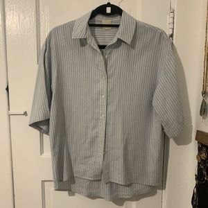 Baldwin Blue & White Striped Blouse